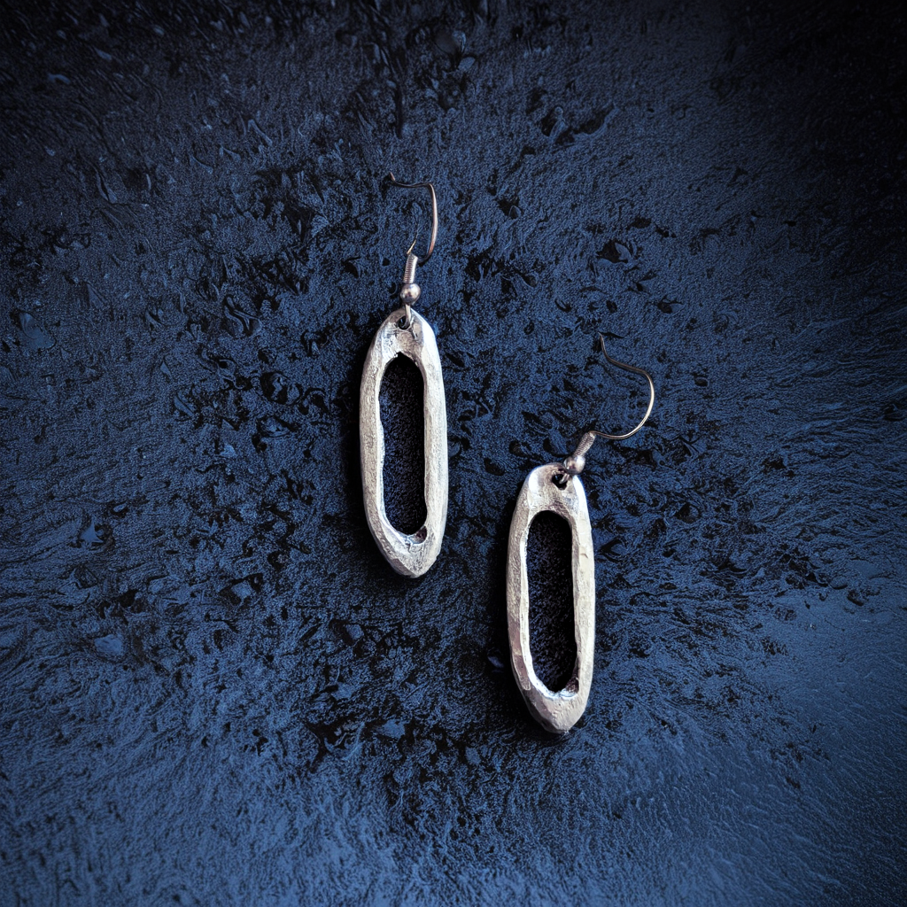 Boucles d'oreilles étain "links" (Sn_bo_03)