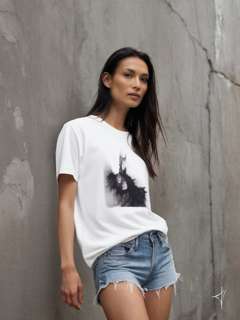 T-shirt femme en coton biologique "Gutai 01"