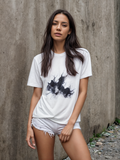 T-shirts homme/femme imprimés sérigraphiés à Ajaccio avec mes visuels exclusifs « naufrage ». 100 % coton bio, 30 exemplaires max par design.