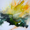 Œuvre unique 80 × 80 cm : « Naufragé » – encre, acrylique, pastel sur lin. Châssis clef, vernis UV. Prêt à accrocher. Certificat signé, livraison 48 h France.