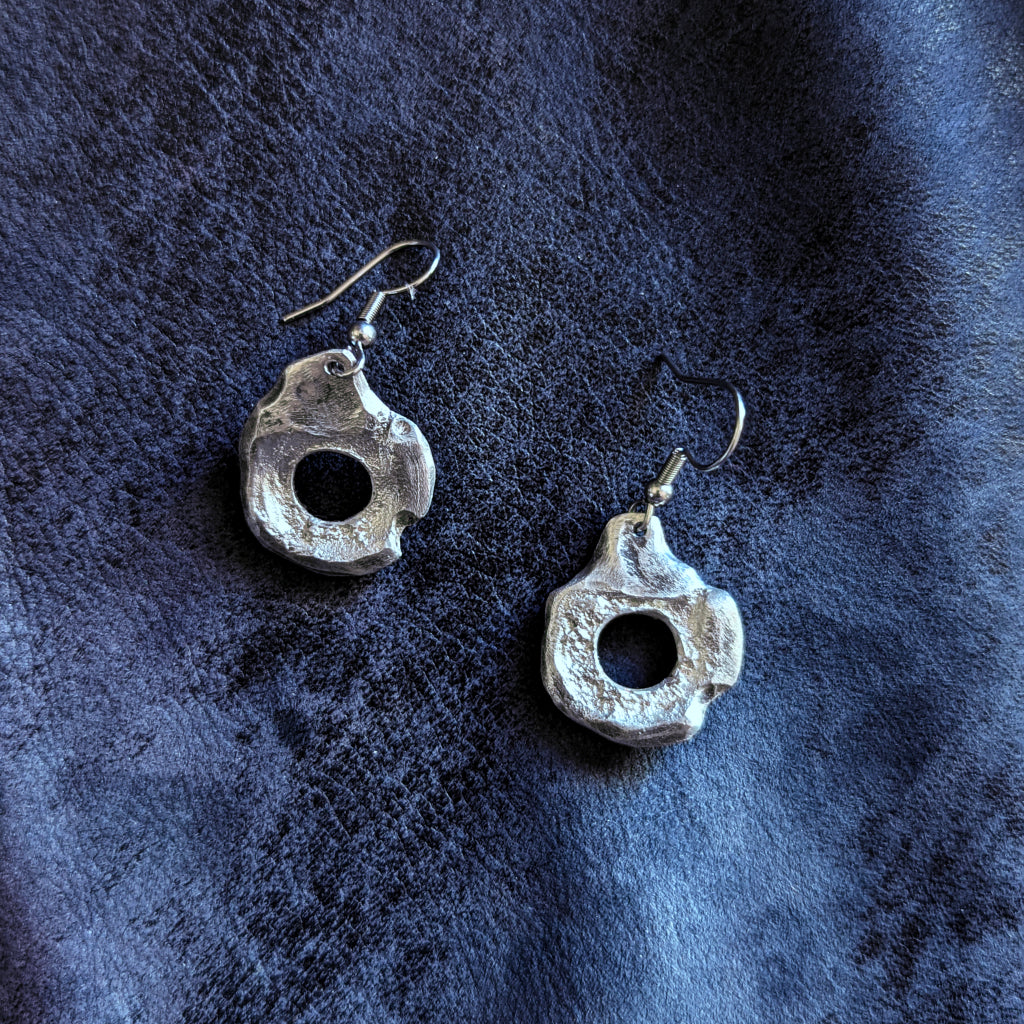 Boucles d'oreilles étain "Galactic disk" (Sn_bo_04)